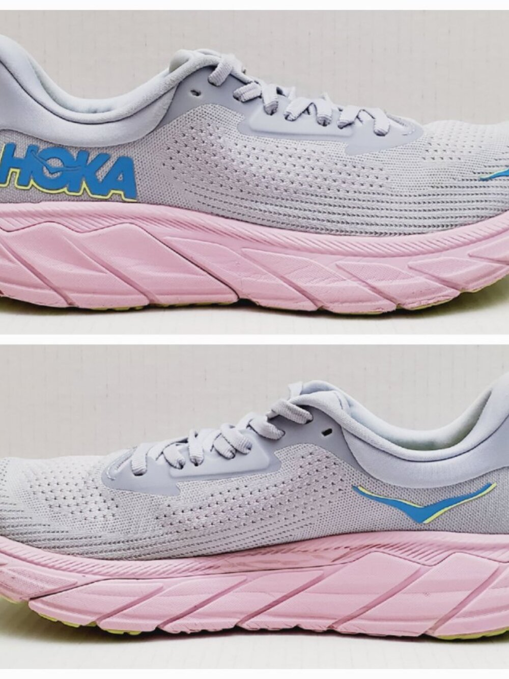 HOKA ONE ONE ARAHI 7 Womens Size 8b Grey & Pink Athletic Running Shoes 1147851 - Picture 8 of 12